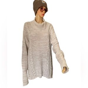 Old Navy Cream Cowl Neck Sweater